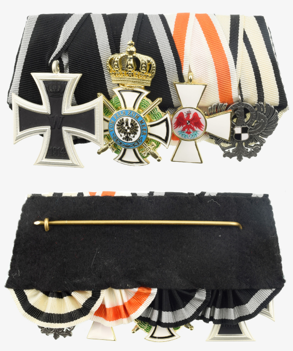 Ordensspange Eisernes Kreuz, Hausorden Hohenzollern, Roter Adler Orden, Adler der Inhaber